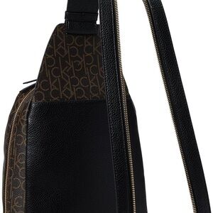 Calvin Klein Black and Brown Men's Backpack